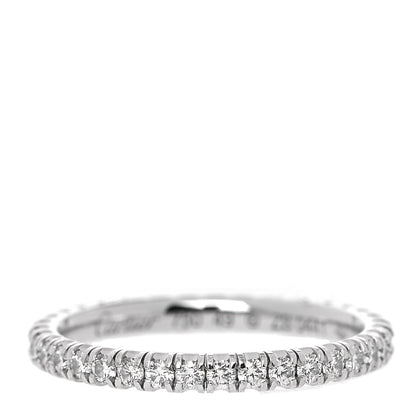 Cartier 18K White Gold Diamond 2mm Etincelle de Cartier Wedding Band Ring 49 5 1 of 5