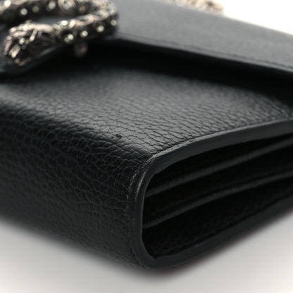 Gucci Calfskin Mini Dionysus Chain Wallet Black 9 of 11