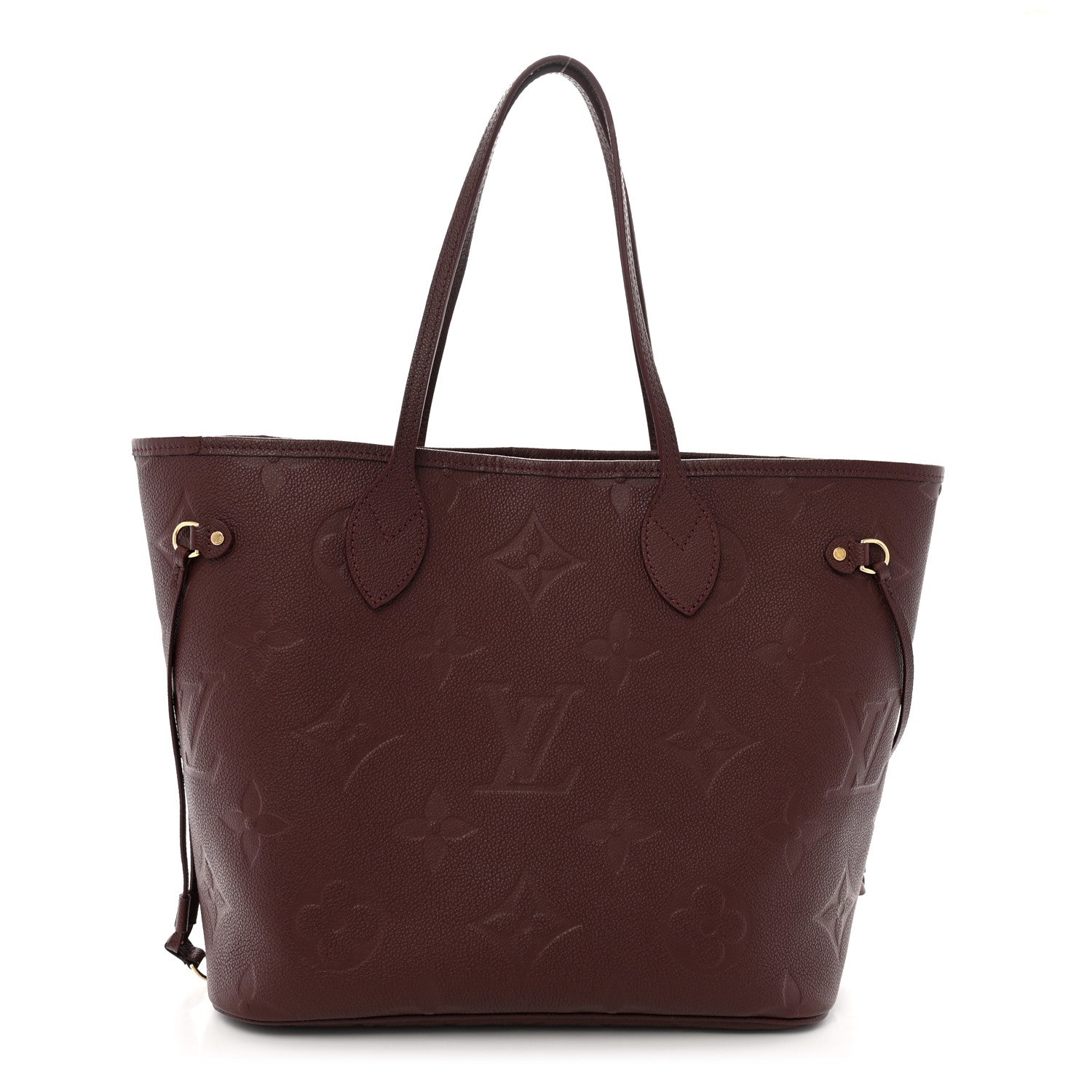 Louis Vuitton Empreinte Monogram Giant Neverfull MM Wine 1 of 10