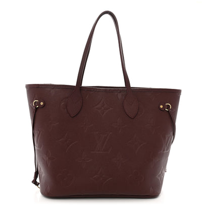 Louis Vuitton Empreinte Monogram Giant Neverfull MM Wine 1 of 10