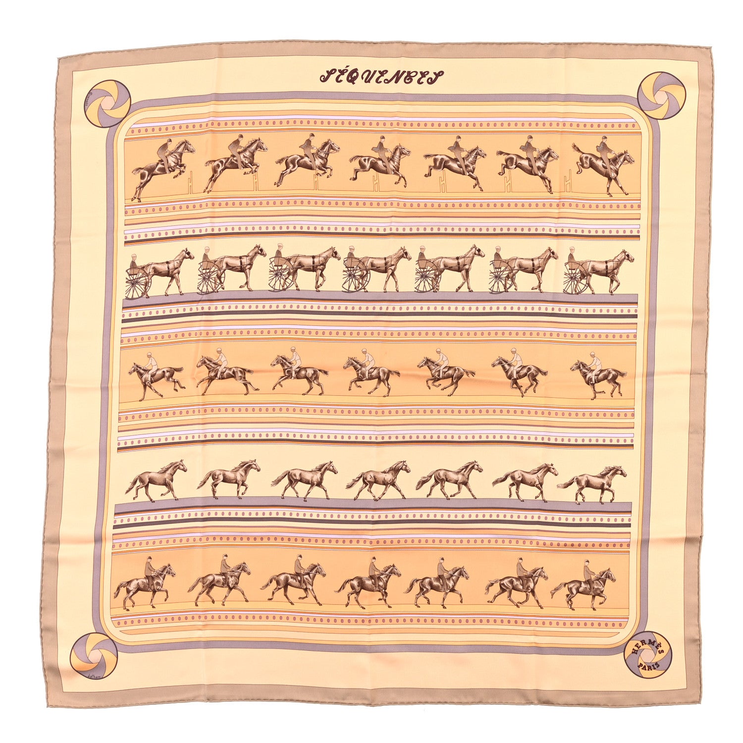 Hermes Silk Sequences Scarf 90 1 of 5