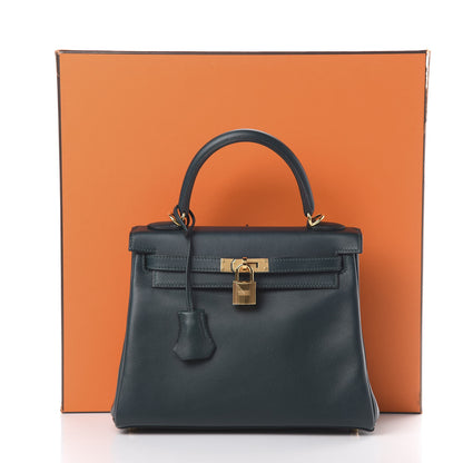 Hermes Swift Kelly Retourne 25 Vert Cypress 11 of 11