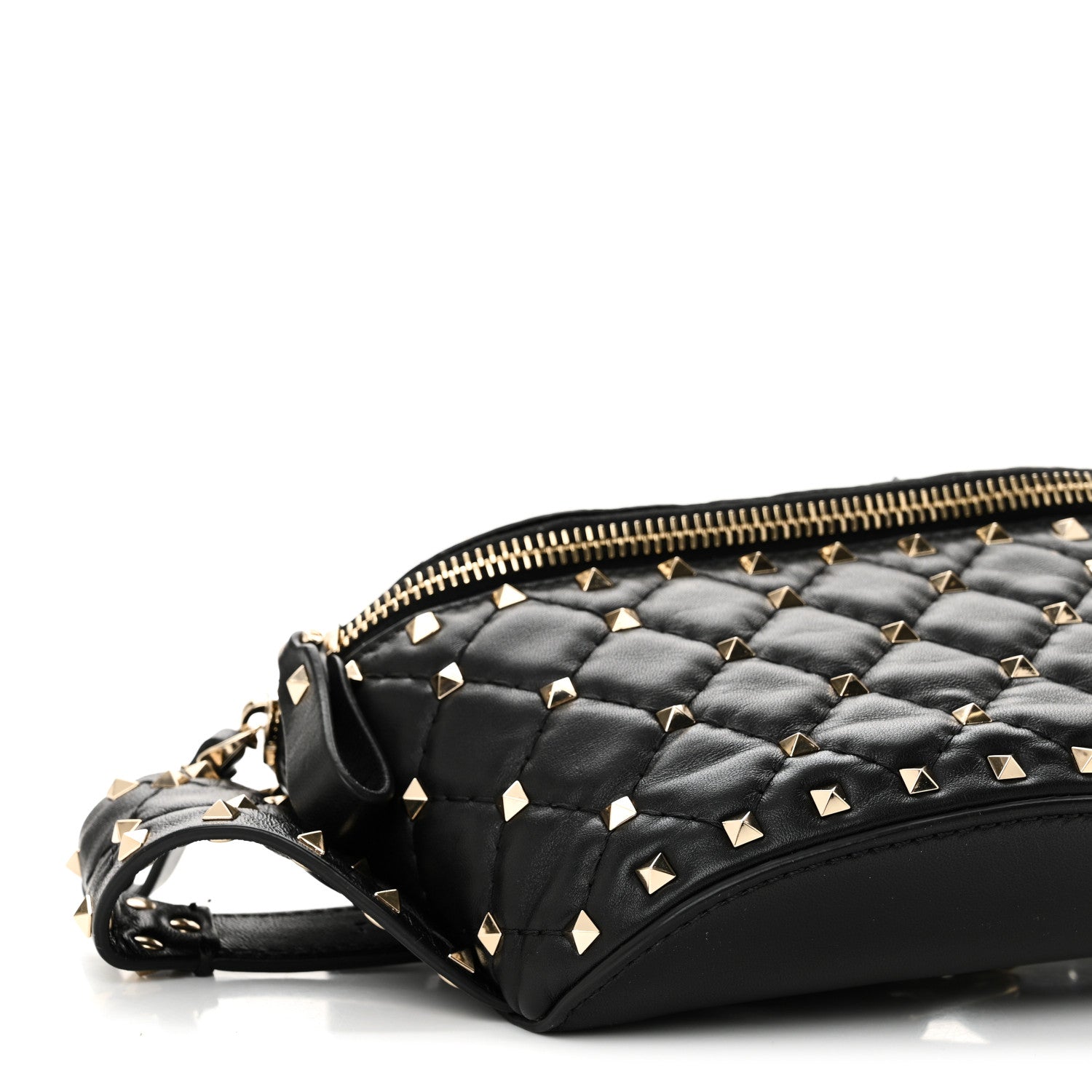Valentino Garavani Nappa Rockstud Spike Belt Bag 85 Black 8 of 9