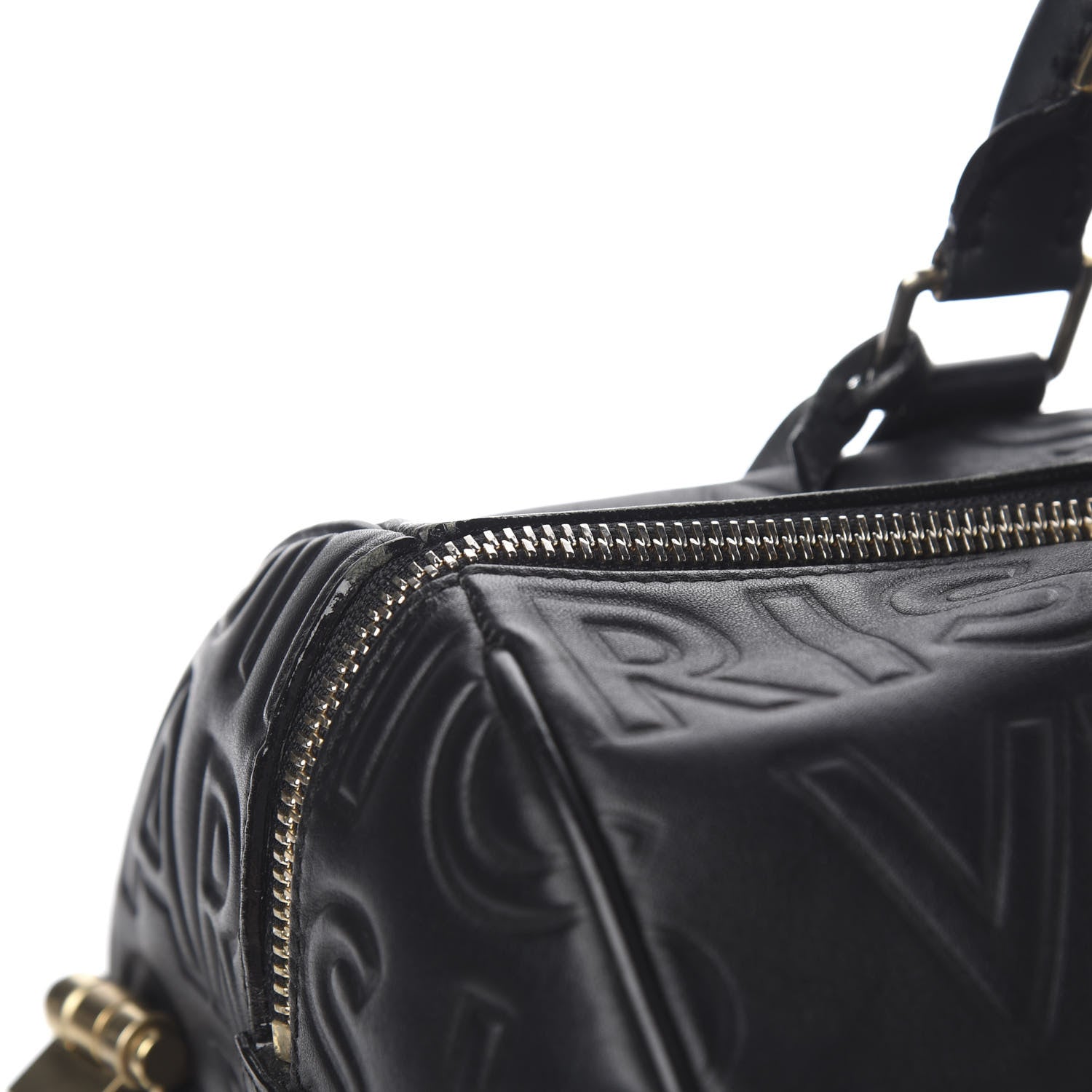 Louis Vuitton Calfskin Embossed Speedy Cube 30 Black 7 of 13