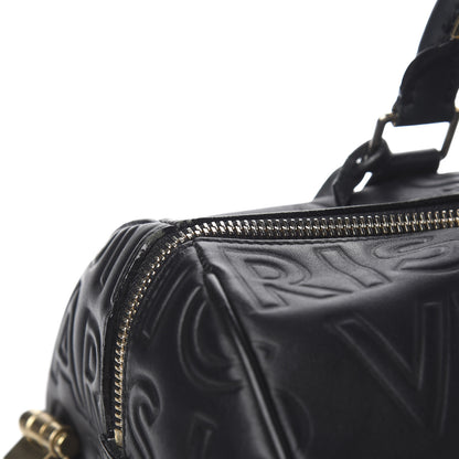 Louis Vuitton Calfskin Embossed Speedy Cube 30 Black 7 of 13