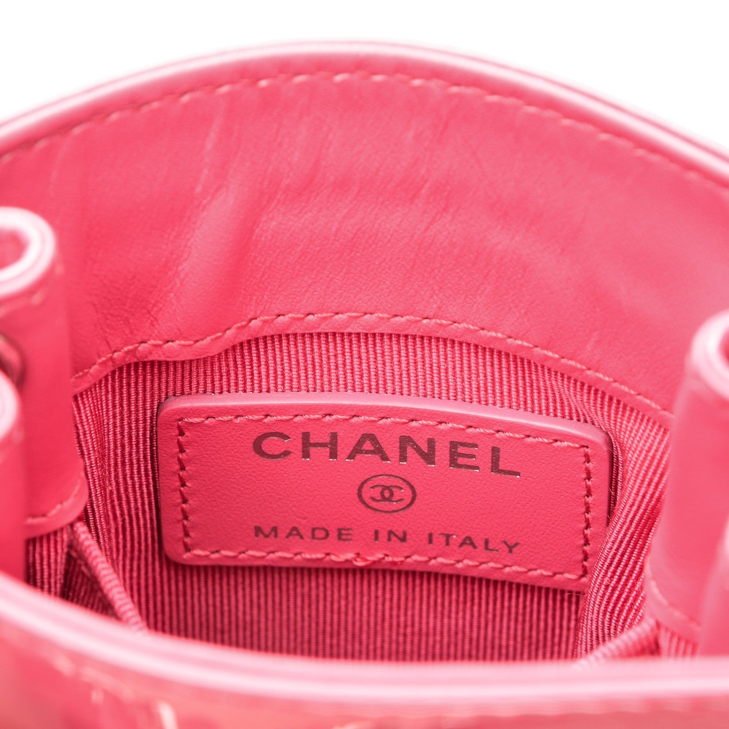 Chanel Patent Crossbody CC Phone Holder Dark Pink 6 of 7
