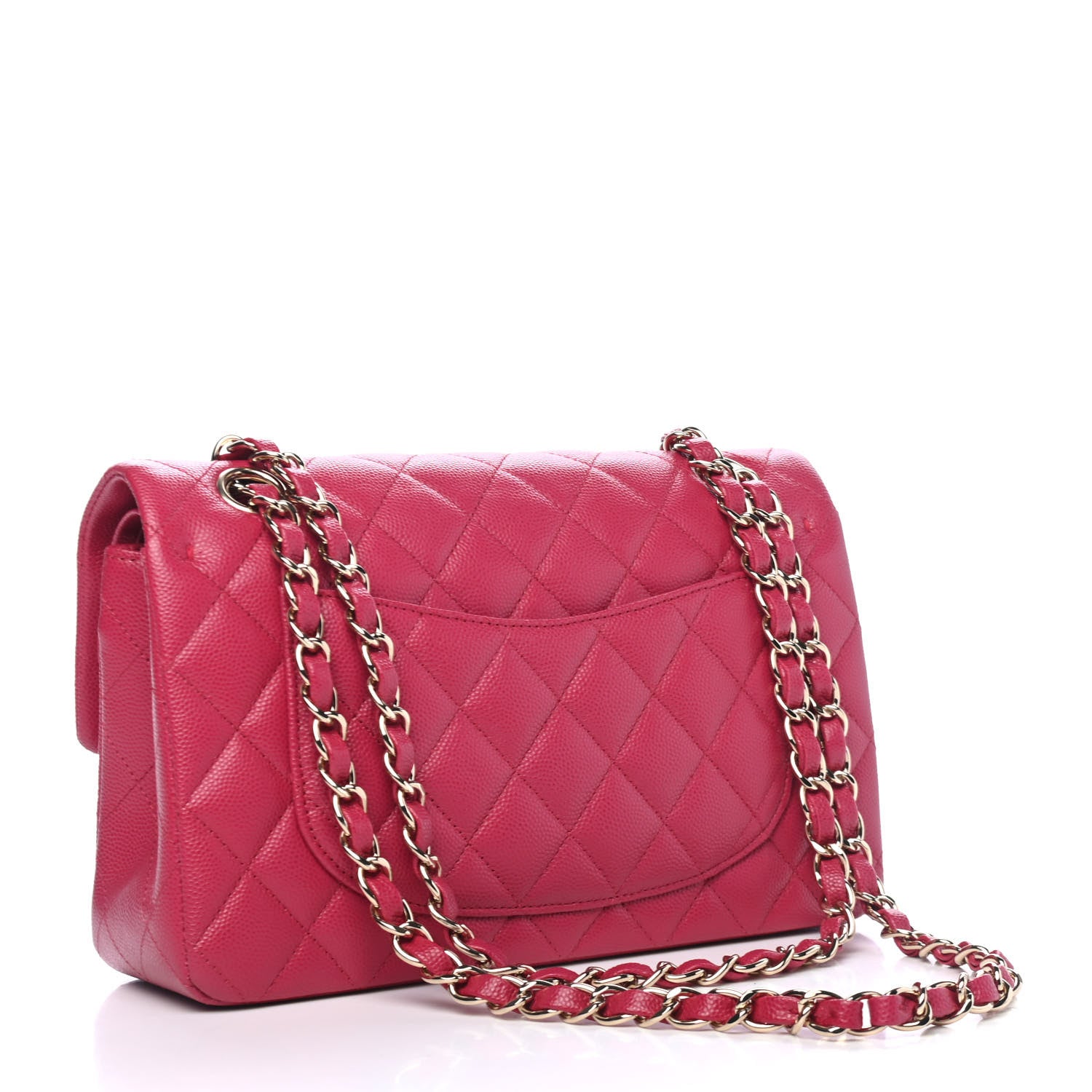 Chanel Caviar Quilted Small Double Flap Dark Pink 2 of 4