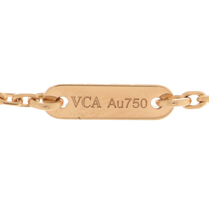 Van Cleef & Arpels 18K Yellow Gold Mother of Pearl Sweet Alhambra Butterfly Pendant Necklace 6 of 7