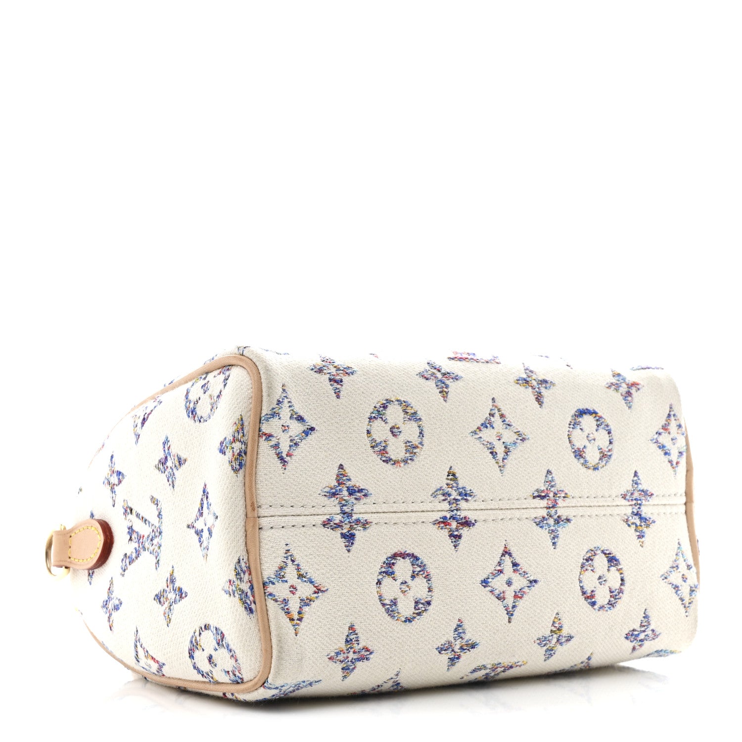 Louis Vuitton Monogram Jacquard Fabric Speedy Bandouliere 20 Multicolor Beige 4 of 10