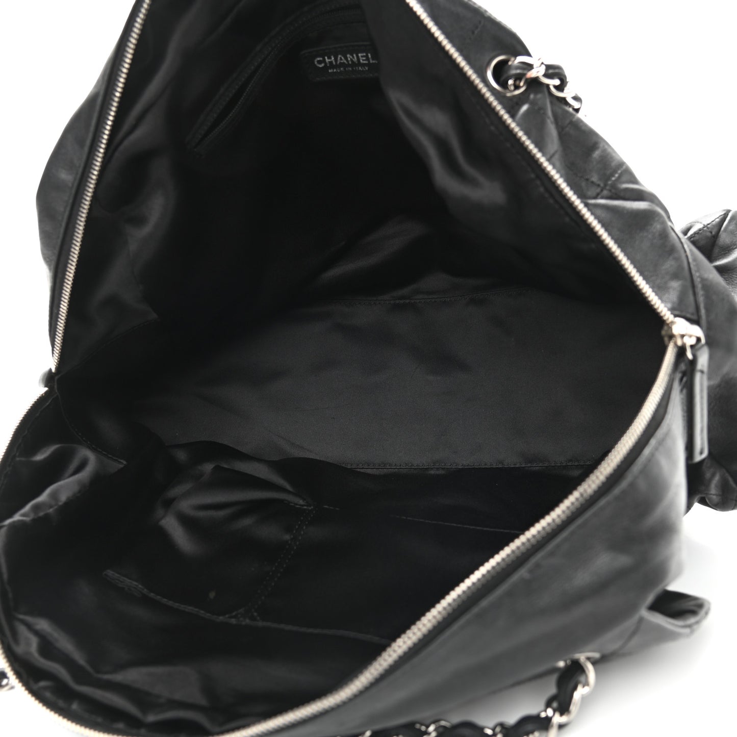 Lambskin Quilted Small Camera Case Black
