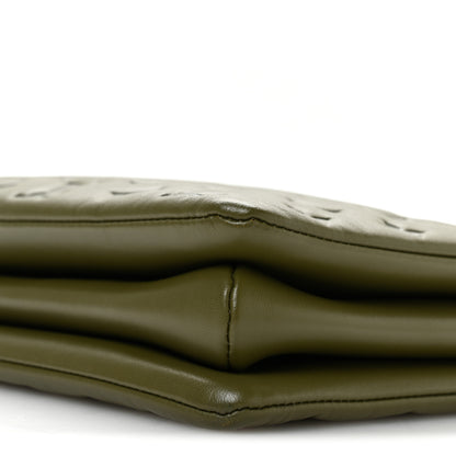 Louis Vuitton Lambskin Embossed Monogram Coussin MM Khaki 9 of 9