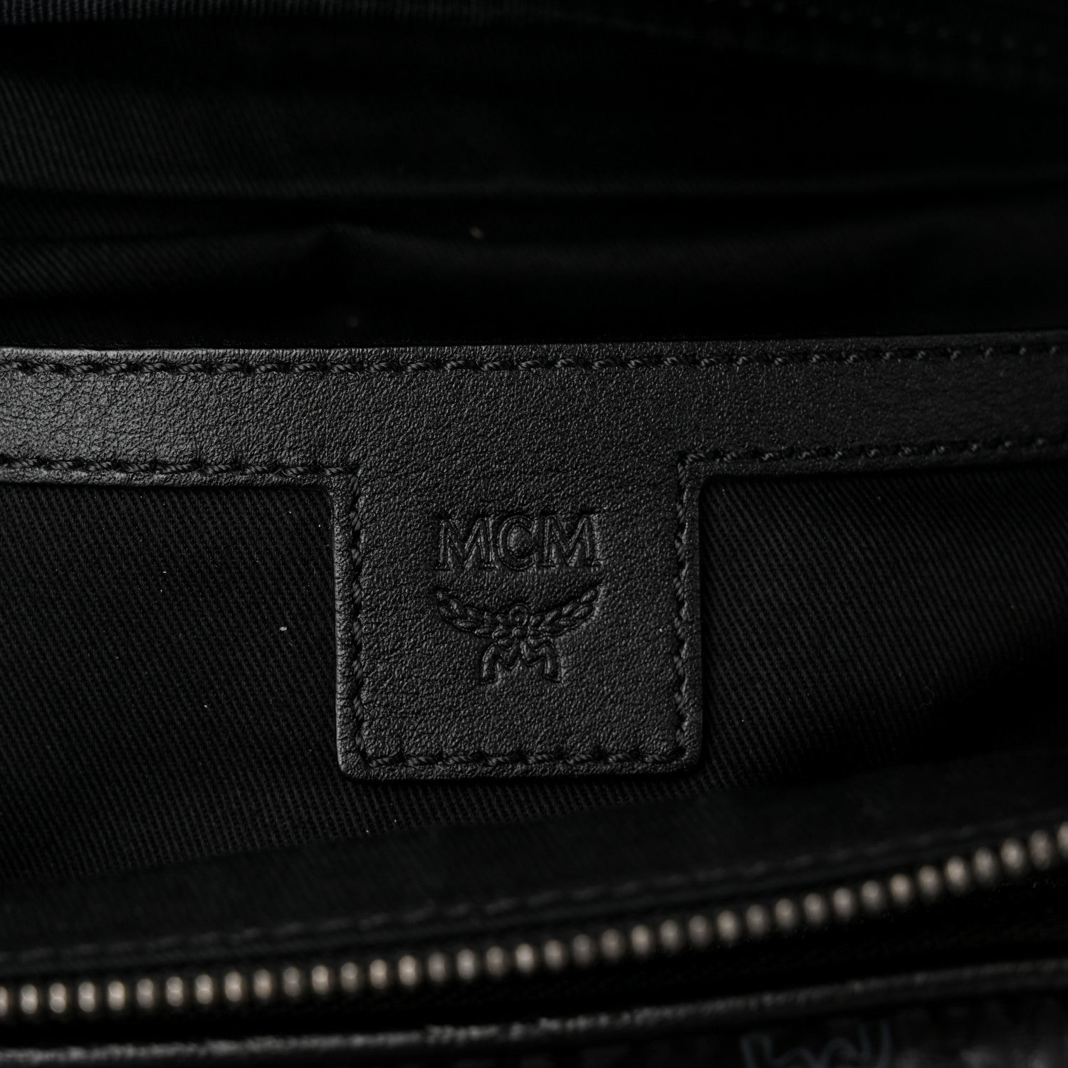 MCM Visetos Medium Belt Bag Black 6 of 10
