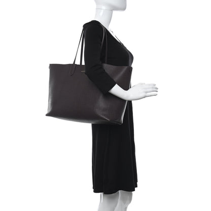 Alexander McQueen Saffiano Shopper Tote Burgundy 3 of 17