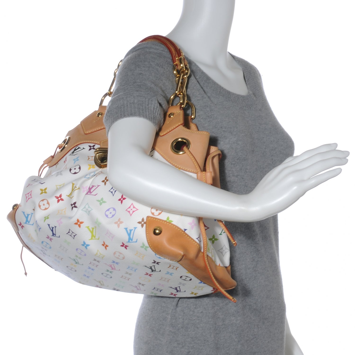 Louis Vuitton Monogram Multicolor Ursula White 2 of 7