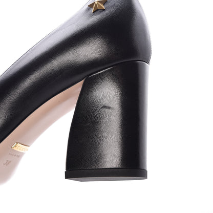 Gucci Calfkin Web Bow Pumps 38 Black 8 of 10