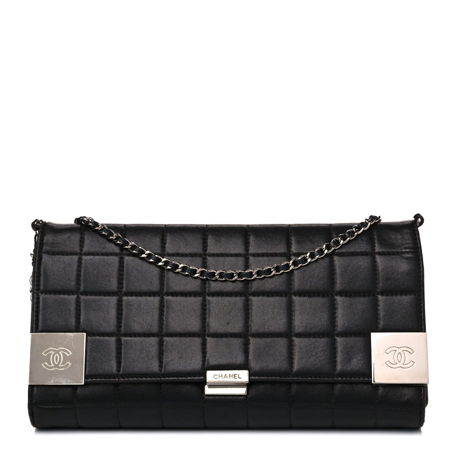 Chanel Lambskin Chocolate Bar Flap Black 1 of 25