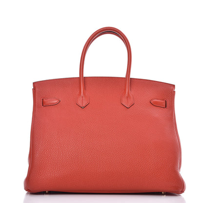 Hermes Togo Birkin 35 Rouge Casaque 5 of 29