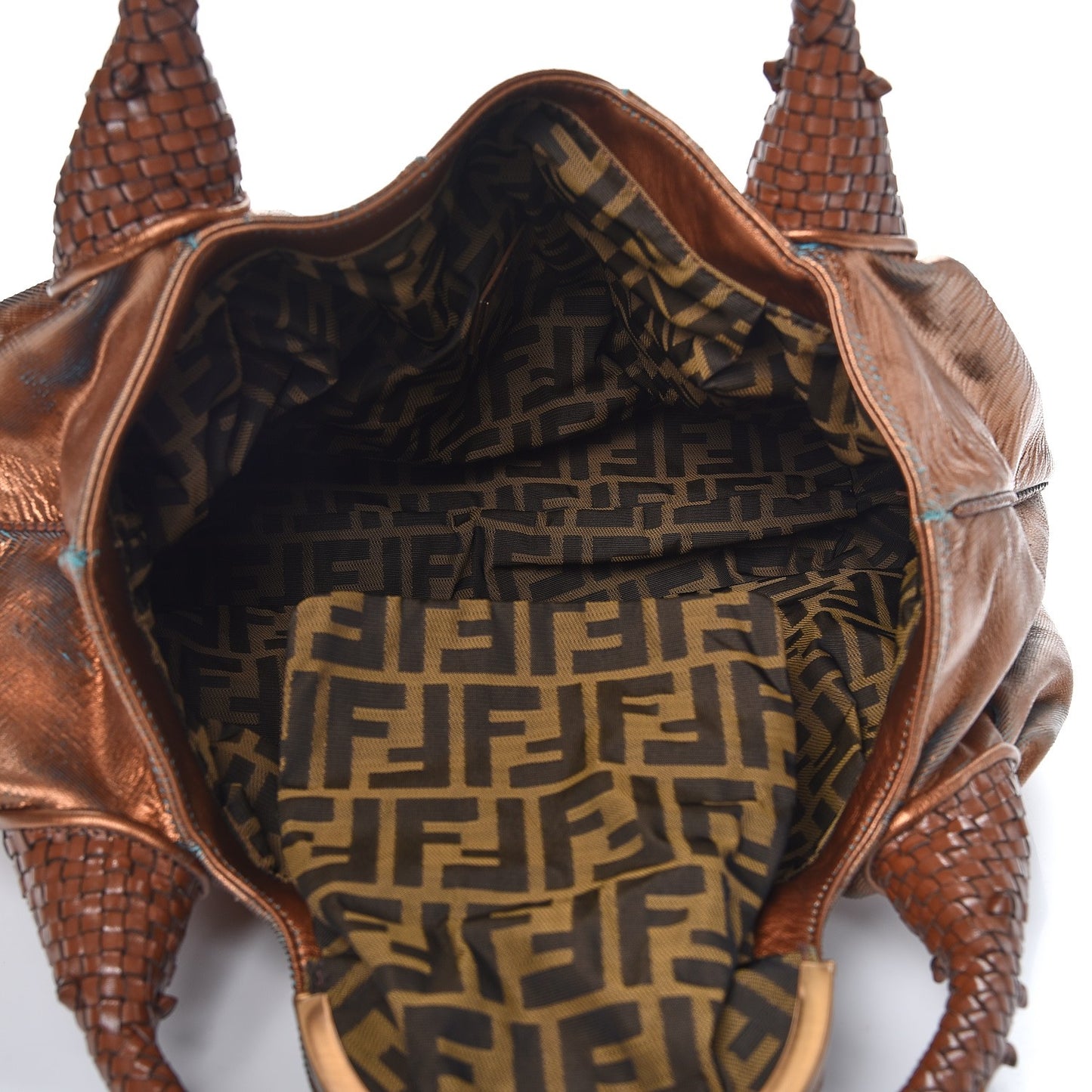 Nappa Fortuny Hologram Spy Tobacco Oro Ambrato