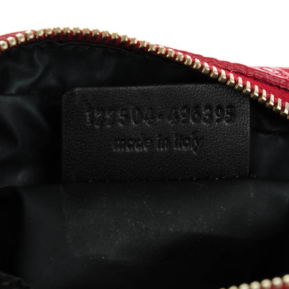Saint Laurent Textured Patent Mini Wristlet Red 7 of 7