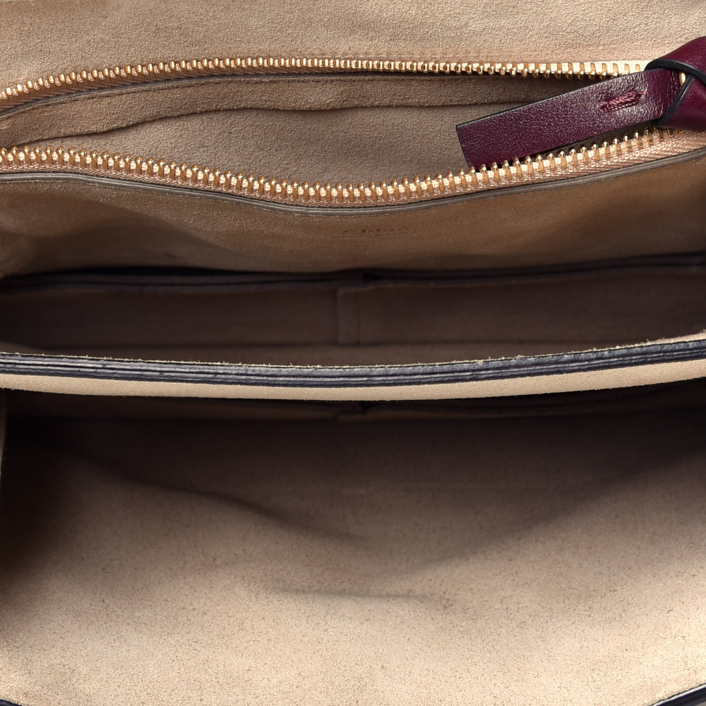 Calfskin Suede Studded Medium Faye Shoulder Bag Dark Purple