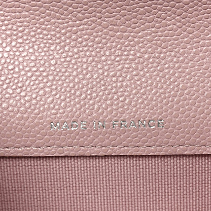 Chanel Caviar Quilted Flap Card Holder Wallet Light Pink 8 of 8