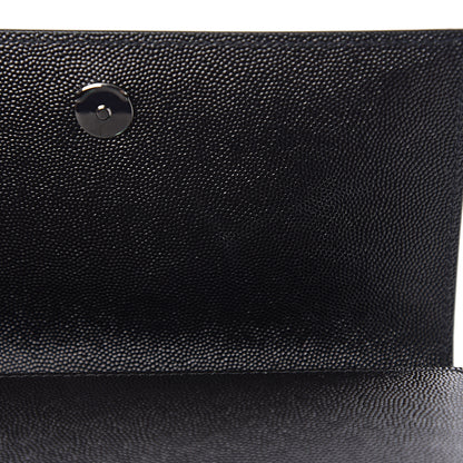Saint Laurent Grain De Poudre Small Monogram Kate Satchel Black 9 of 13
