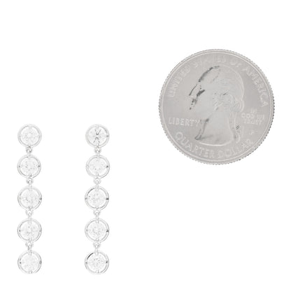 Van Cleef & Arpels 18K White Gold Diamond Palmyre Earrings 2 of 5
