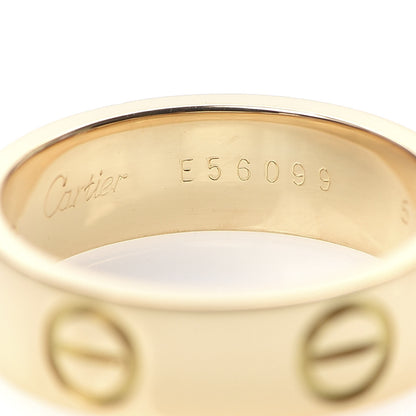 Cartier 18K Yellow Gold 5.5mm LOVE Ring 51 5.75 5 of 6