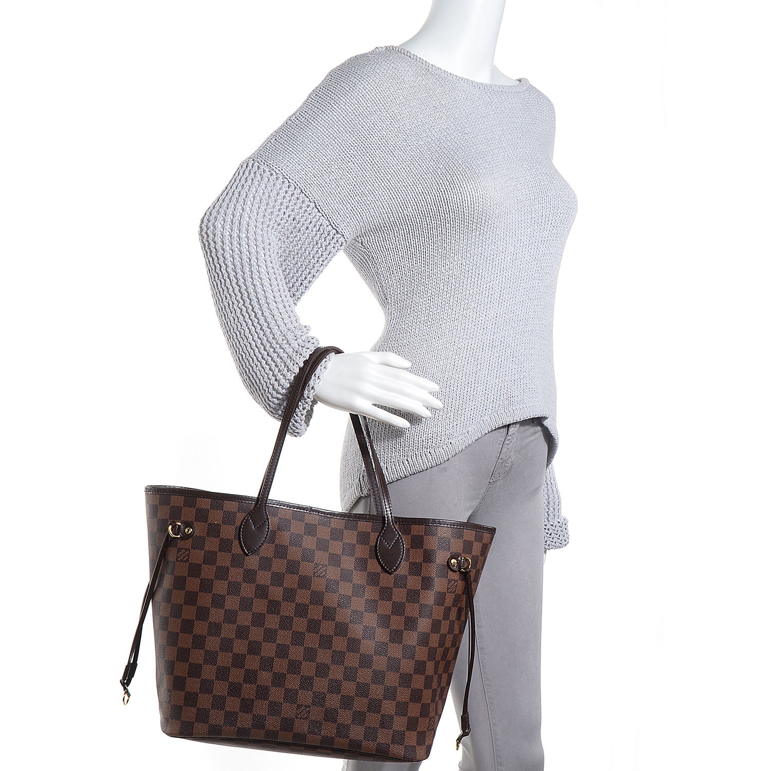 Louis Vuitton Damier Ebene Neverfull MM 2 of 7