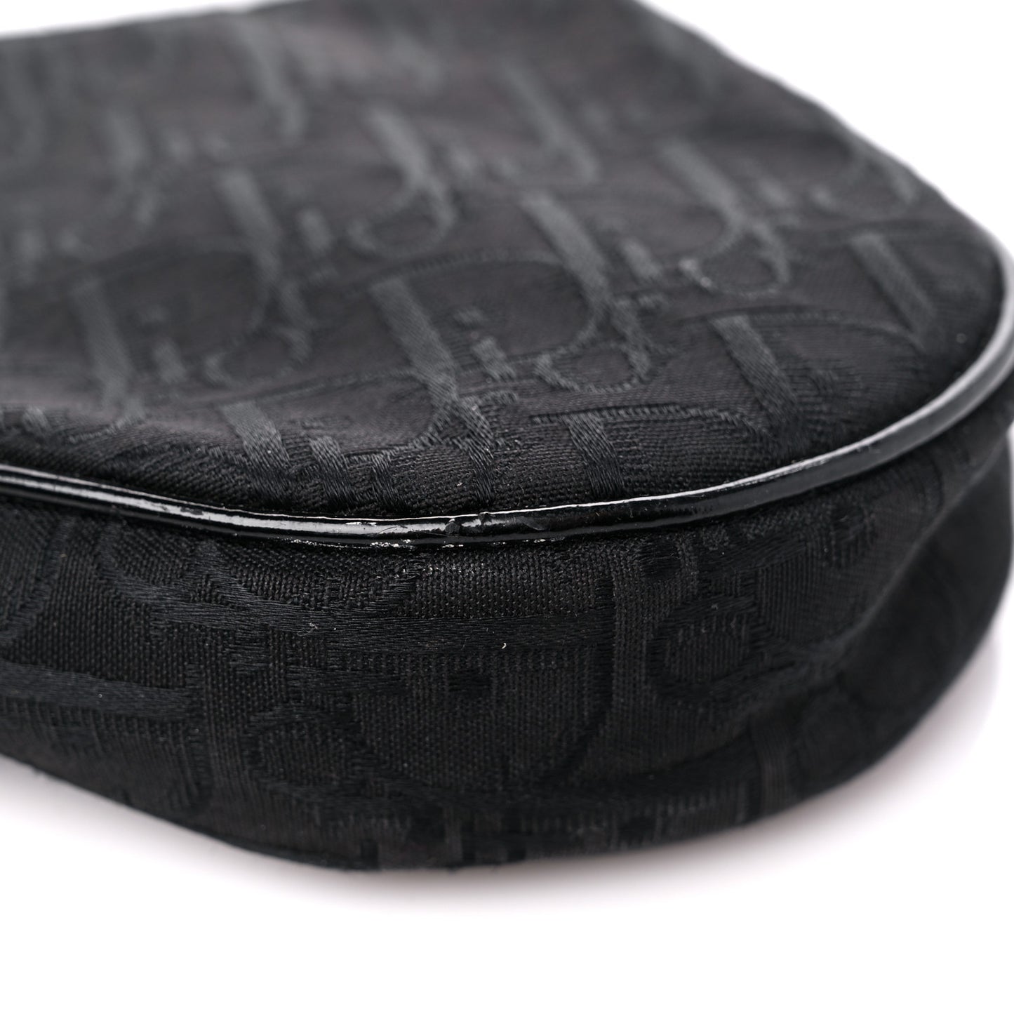 Oblique Monogram Mini Saddle Pochette Black