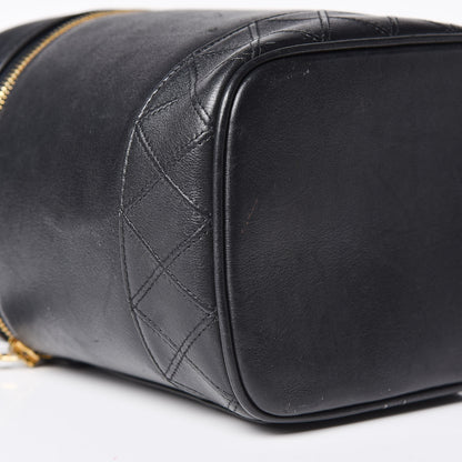 Chanel Lambskin Vanity Cosmetic Case Black 14 of 20