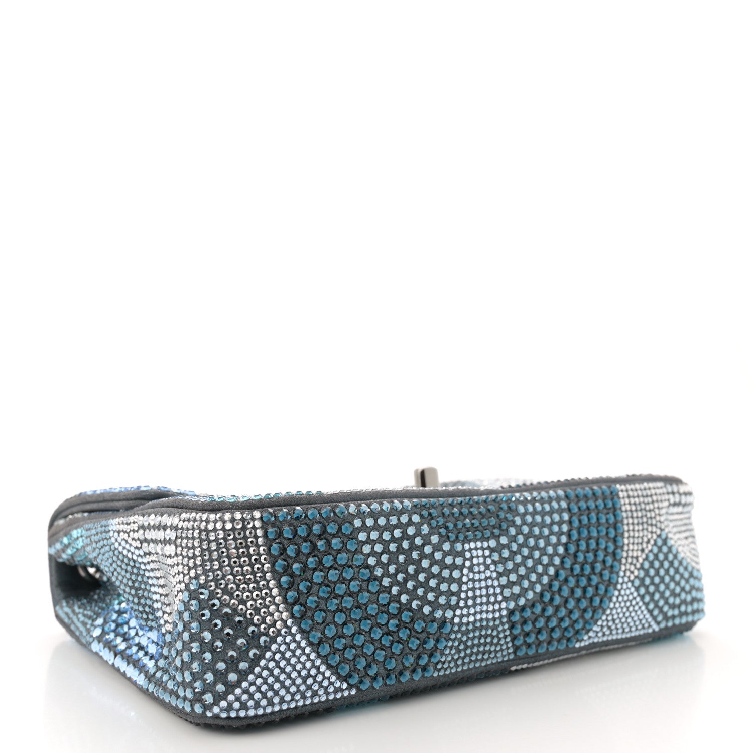 Chanel Iridescent Calfskin Strass Small Flap Blue 4 of 11