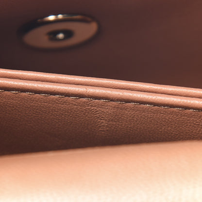 Chanel Caviar Quilted Lizard Embossed Mini Coco Handle Flap Brown 9 of 9