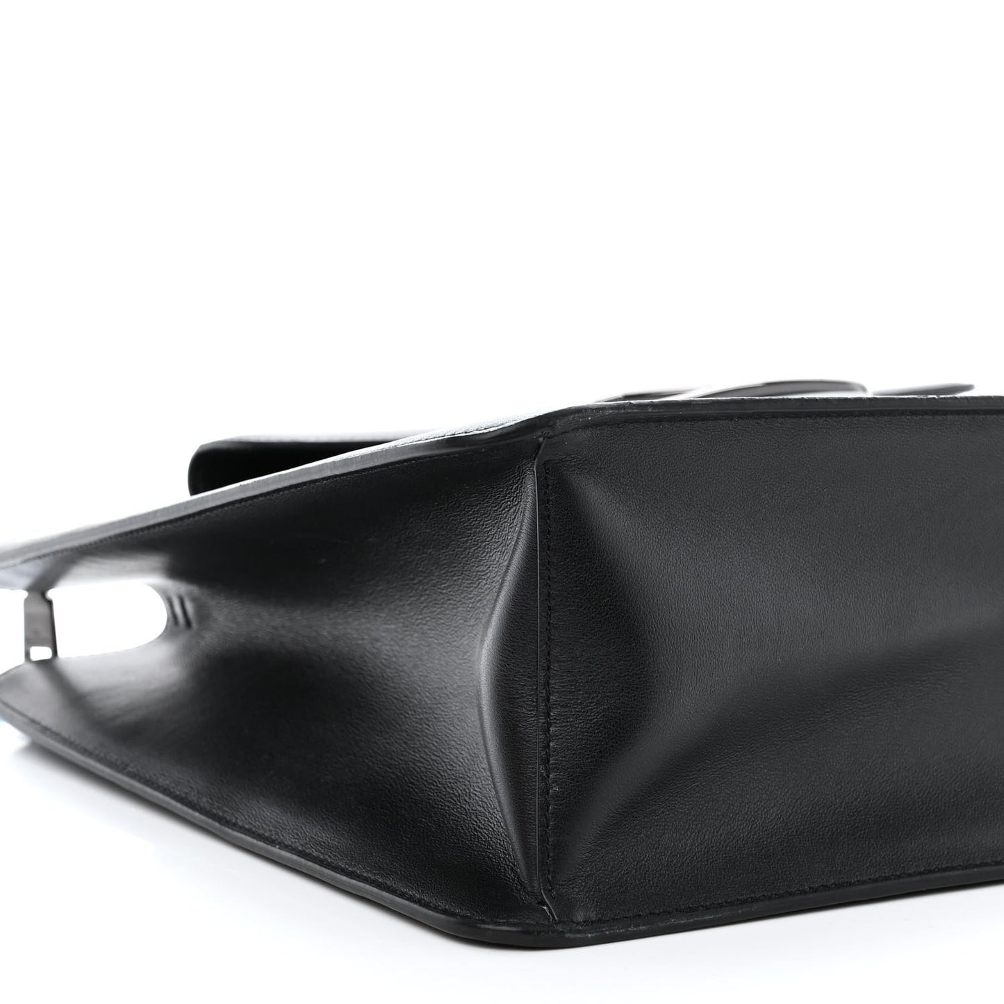 Calfskin Tonal Vlogo Briefcase Black