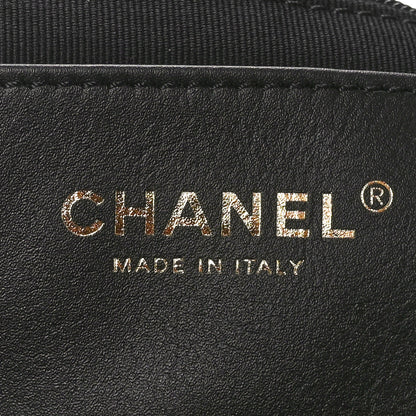 Chanel Shiny Lambskin Quilted Trendy Pockets Hobo Black 6 of 11