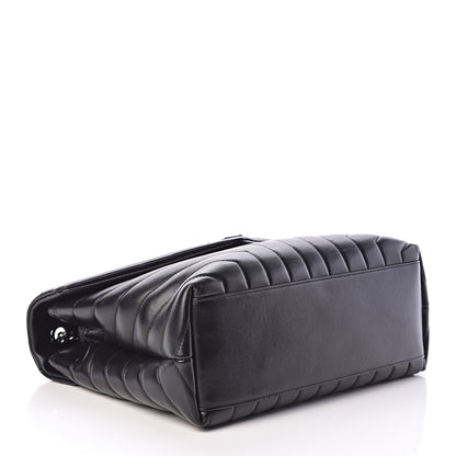 Saint Laurent Calfskin Y Quilted Monogram Medium Loulou Chain Satchel Black 4 of 10