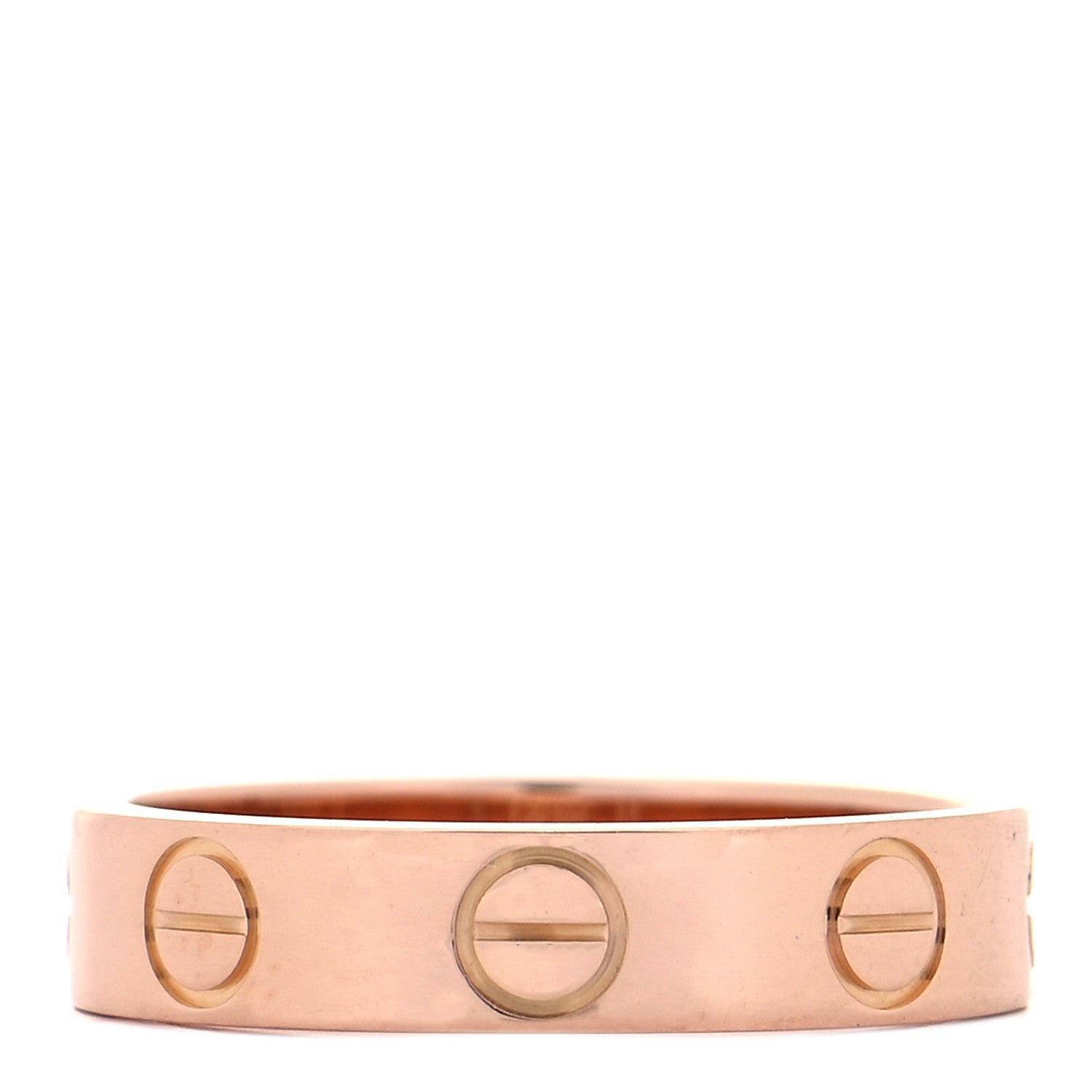 Cartier 18K Pink Gold 3.5mm LOVE Wedding Band Ring 45 3.25 3 of 4