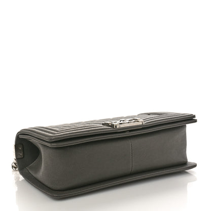 Chanel Caviar Quilted Medium Boy Flap Grey 3 of 8