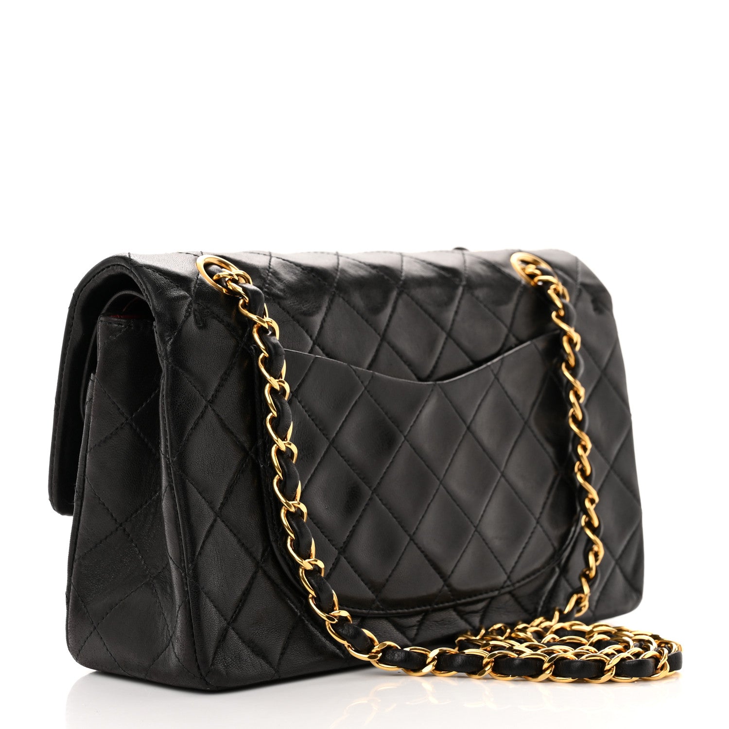 Chanel Lambskin Quilted Small Double Flap Black 3 of 12