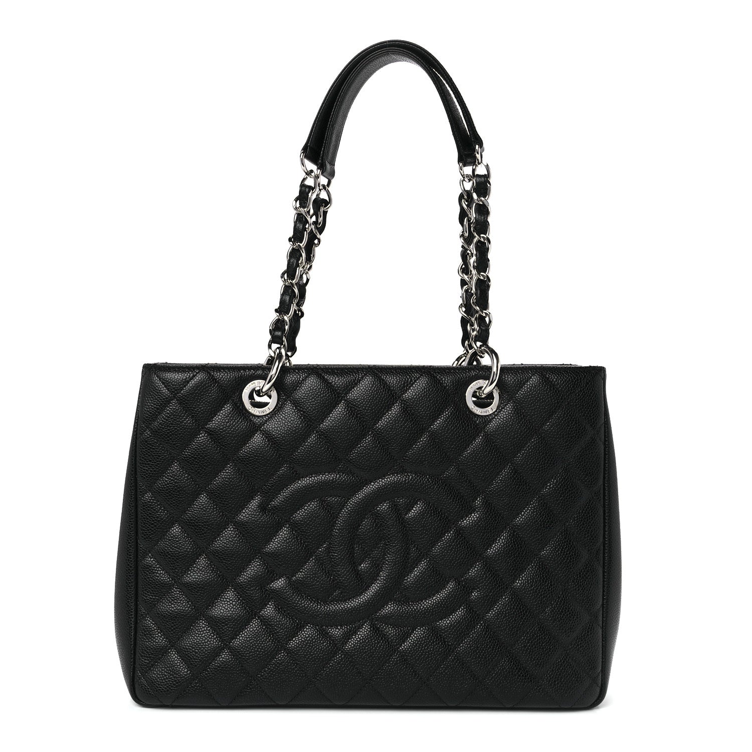Chanel Caviar Quilted Grand Shopping Tote GST Black 1 of 12