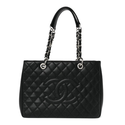 Chanel Caviar Quilted Grand Shopping Tote GST Black 1 of 12