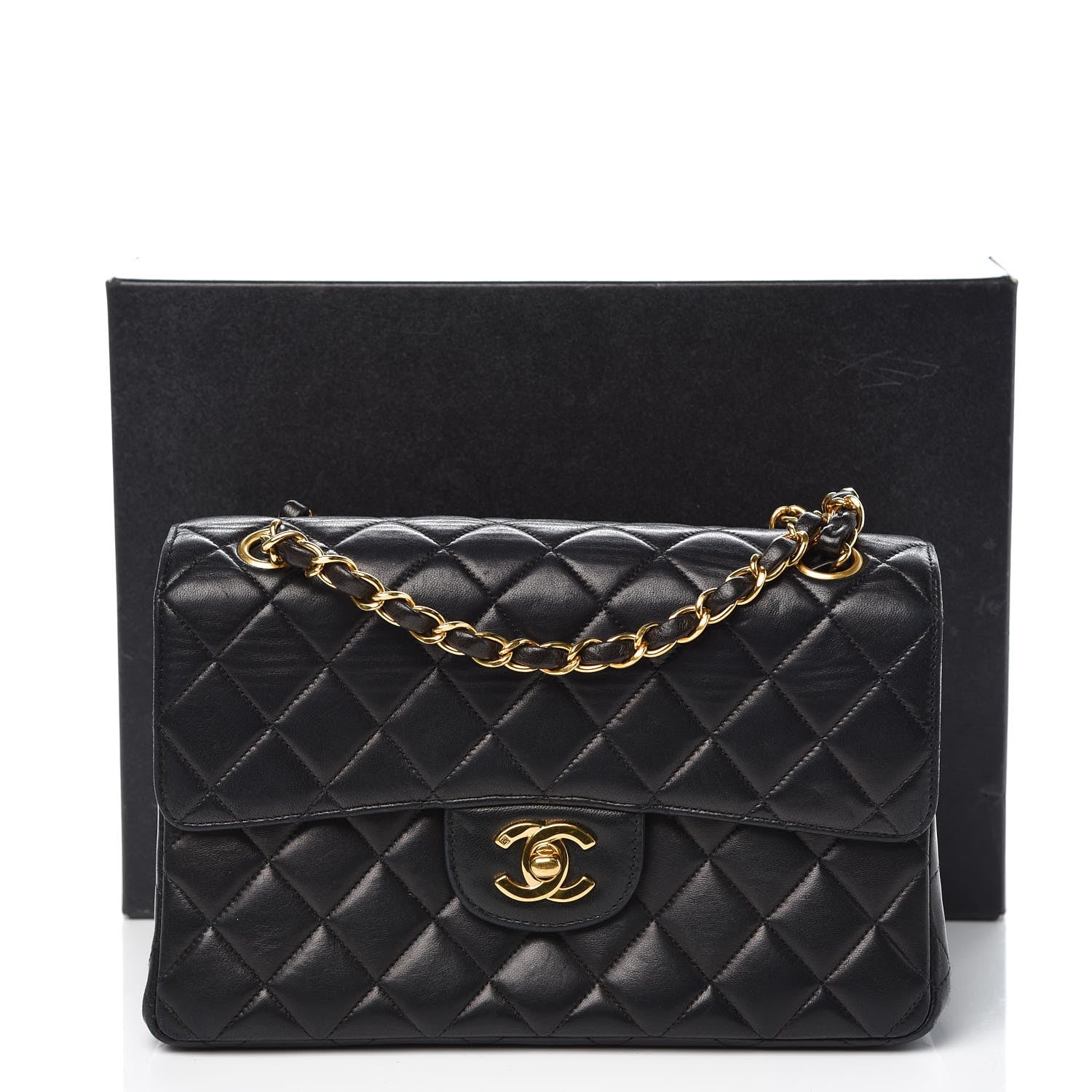 Chanel Lambskin Quilted Small Double Sided Flap Black 12 of 12