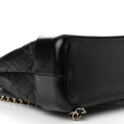 Chanel Aged Calfskin Quilted Gabrielle Backpack Black 9 of 11
