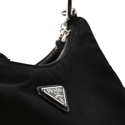 Prada Nylon Re-Edition 2005 Shoulder Bag Black 8 of 12
