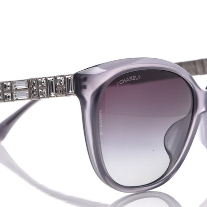 Chanel Crystal Baguette Cat Eye Sunglasses 5309-B-A Grey 5 of 8