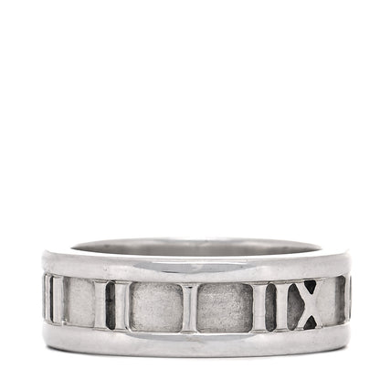 Tiffany Sterling Silver Atlas Ring 49 4.75 1 of 5