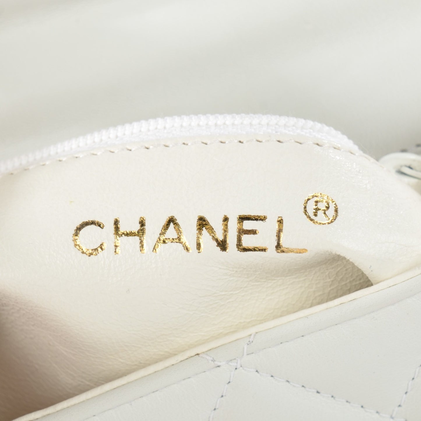 Lambskin Flap Waist Belt Bag White