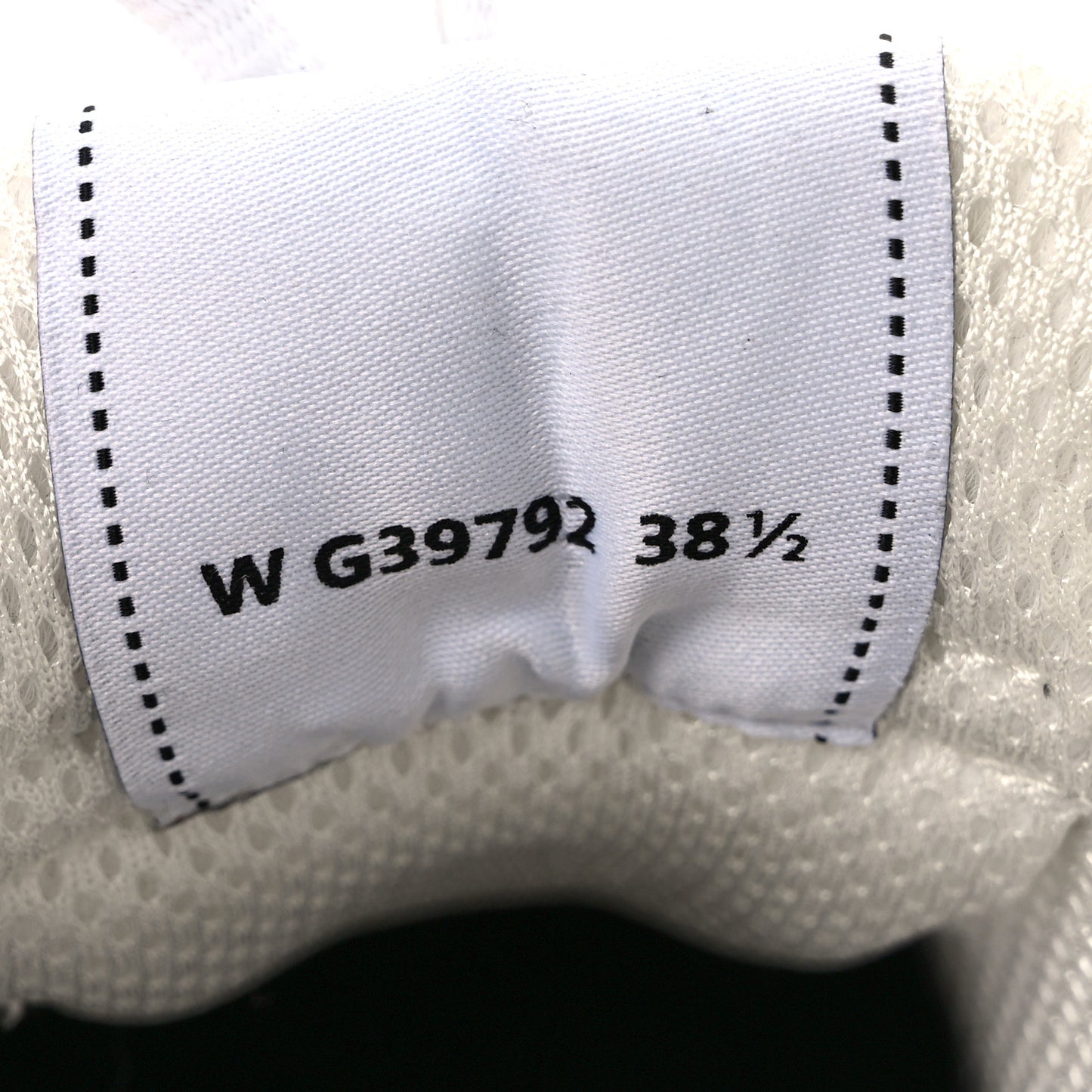 Fabric Laminated Calfskin Stretch CC Womens Sneakers 38.5 White Gold Silver