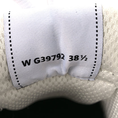 Chanel Fabric Laminated Calfskin Stretch CC Womens Sneakers 38.5 White Gold Silver 9 of 10