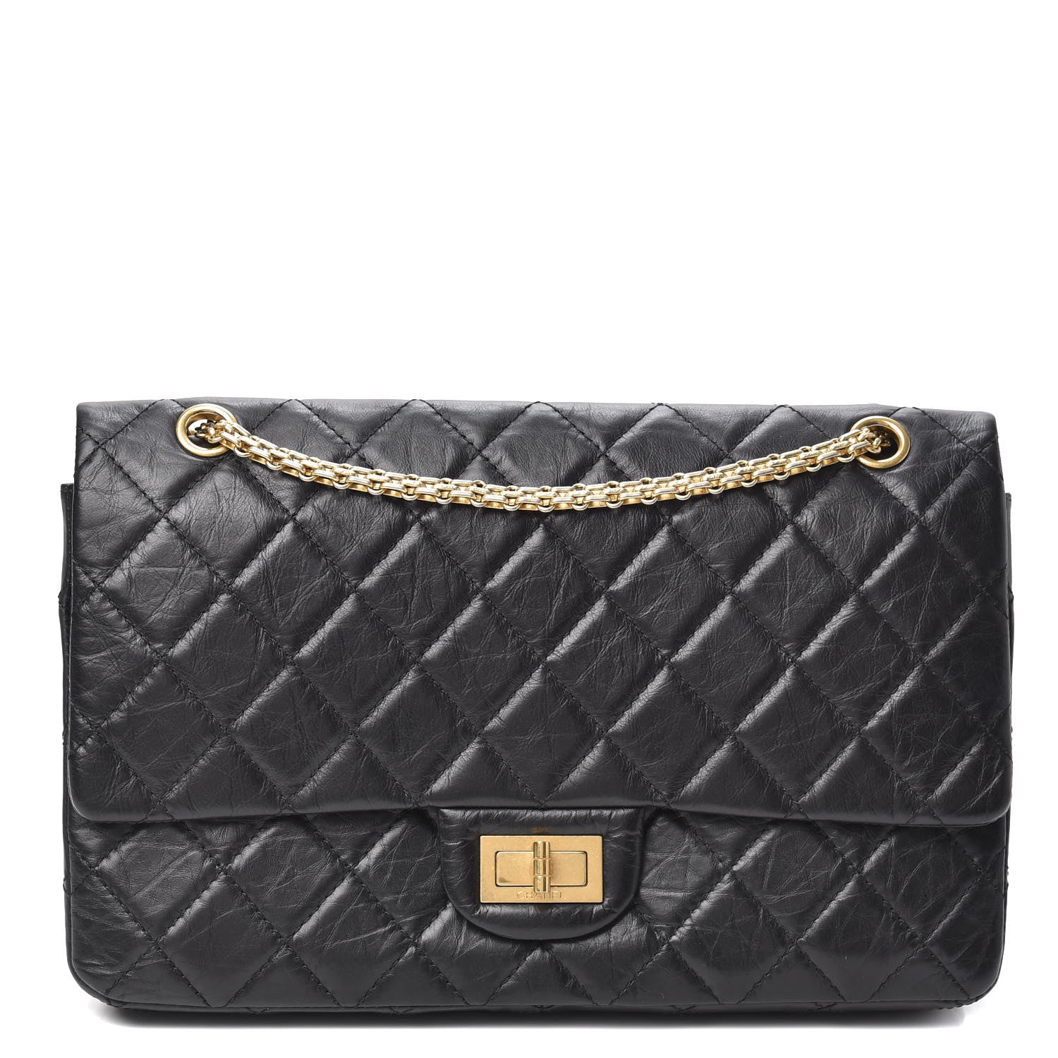 Chanel Aged Calfskin Quilted 2.55 Reissue 226 Flap Black 1 of 13
